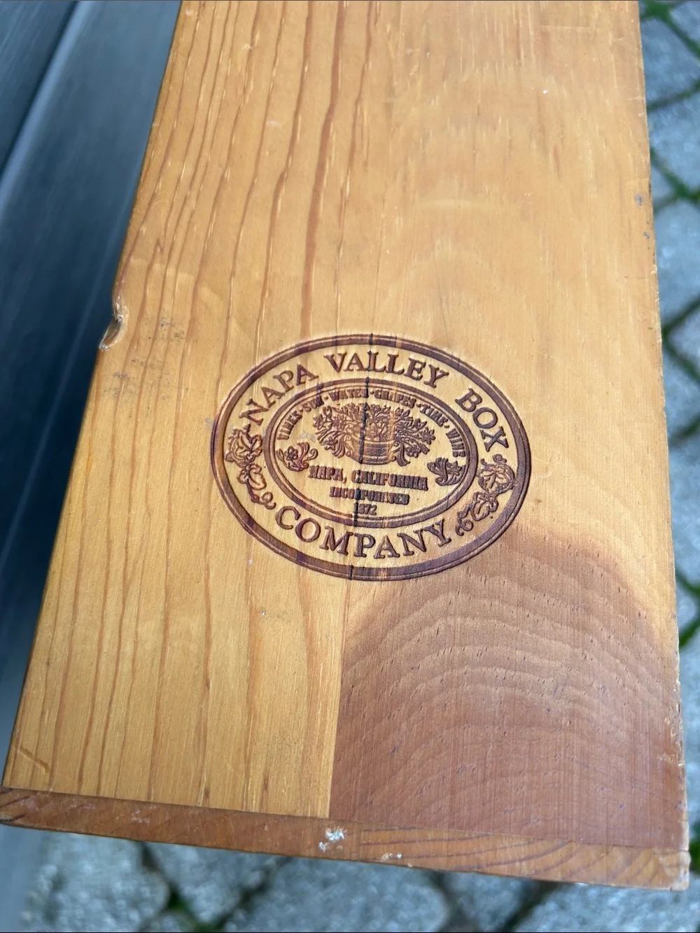 Vintage NAPA VALLEY BOX COMPABY Wooden Storage Rack crate with 48 Slots